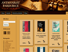 Tablet Screenshot of antikvariat-sakar.cz